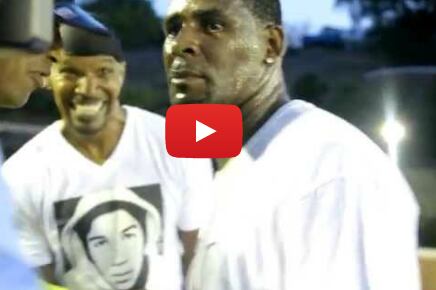 Video: R. Kelly Drills Half-Court Winner at Jamie Foxx's House