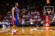 MIAMI, FL - MARCH 22: Jose Calderon #8 of the Detroit Pistons looks on during a game against the Miami Heat at American Airlines Arena on March 22, 2013 in Miami, Florida. NOTE TO USER: User expressly acknowledges and agrees that, by downloading and or using this photograph, User is consenting to the terms and conditions of the Getty Images License Agreement. (Photo by Mike Ehrmann/Getty Images)