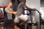 Video: Ochocinco Joins the Treadmill Sprinting Craze