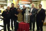 Blackhawks Get Introduced to Stanley Cup Replica Made of Meat