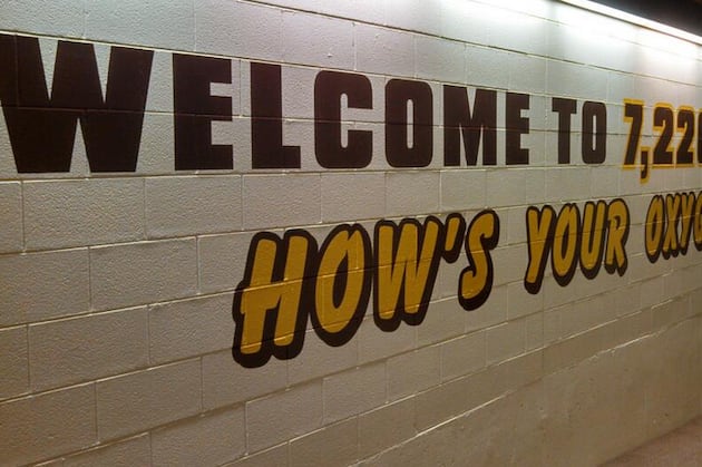 Photo: Wyoming Basketball Puts Up “How's Your Oxygen”