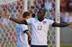 SANDY, UT - JUNE 18: Jozy Altidore #17 of the United States celebrates his goal against Honduras during the second half of an World Cup Qualifying March June 18, 2013 at Rio Tinto Stadium in Sandy, Utah. The USA beat Honduras 1-0. (Photo by George Frey/Getty Images)