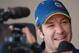 Recent NASCAR Sprint Cup Series winner Martin Truex Jr. talks to media. Credit: Dwight Drum