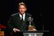 TORONTO, ON - JUNE 14: General manager Ken Holland of the Detroit Red Wings accepts the Lady Byng Memorial Trophy for Player who Displays Gentlemanly Conduct for Pavel Datsyuk (not pictured) onstage during the 2007 NHL Awards Show at the Elgin Theatre on June 14, 2007 in Toronto, Ontario. (Photo by Dave Sandford/Getty Images)