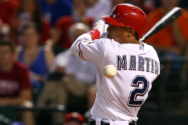 Leonys Martin's Hitting Streak Ends at 15 Games