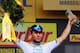 MARSEILLE, FRANCE - JULY 03: Mark Cavendish of Great Bitain and Team Omega Pharma--Quick Step stands on the podium after winning stage five of the 2013 Tour de France, a 228.5KM road stage from Cagnes-sur-mer to Marseille, on July 3, 2013 in Marseille, France. (Photo by Bryn Lennon/Getty Images)