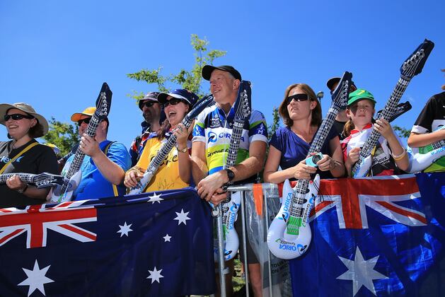 Tour de France Spectator Running Alongside Cyclists Gets Laid out