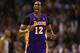 SAN ANTONIO, TX - APRIL 21: Dwight Howard #12 of the Los Angeles Lakers questions a call against the San Antonio Spurs during Game One of the Western Conference Quarterfinals of the 2013 NBA Playoffs at AT&T Center on April 21, 2013 in San Antonio, Texas. NOTE TO USER: User expressly acknowledges and agrees that, by downloading and or using this photograph, User is consenting to the terms and conditions of the Getty Images License Agreement. (Photo by Ronald Martinez/Getty Images)