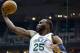 Feb 6, 2013; Salt Lake City, UT, USA; Utah Jazz center Al Jefferson (25) grabs a rebound during the first quarter against the Milwaukee Bucks at EnergySolutions Arena. Mandatory Credit: Russ Isabella-USA TODAY Sports