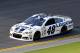 Jul 5, 2013; Daytona Beach, FL, USA; NASCAR Sprint Cup Series driver Jimmie Johnson (48) during qualifying for the Coke Zero 400 at Daytona International Speedway. Mandatory Credit: Douglas Jones-USA TODAY Sports
