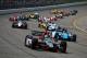 NEWTON, IA - JUNE 23: Marco Andretti driver of the #25 RC Cola Chevrolet leads a pack of cars during the Iowa Corn Indy 250 at Iowa Speedway on June 23, 2013 in Newton, Iowa. (Photo by Chris Trotman/Getty Images)