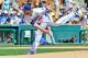 Mar. 18, 2013; Phoenix, AZ, USA; Los Angeles Dodgers relief pitcher Josh Wall (46) throws during the first inning against the Arizona Diamondbacks at Camelback Ranch. Mandatory Credit: Matt Kartozian-USA TODAY Sports