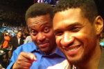 Sumlin Sits Front Row with Usher at UFC