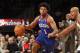 NEW YORK, NY - DECEMBER 23: Nick Young #1 of the Philadelphia 76ers dribbles the ball against the Brooklyn Nets at Barclays Center on December 23, 2012 in the Brooklyn borough of New York City. NOTE TO USER: User expressly acknowledges and agrees that, by downloading and/or using this photograph, user is consenting to the terms and conditions of the Getty Images License Agreement. (Photo by Bruce Bennett/Getty Images)