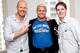 Ziggler poses with some journalists on a recent PR trip (from WWE.com).