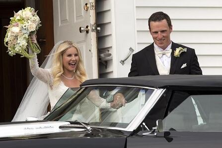 Former Flames defenceman Dion Phaneuf marries actress Elisha Cuthbert
