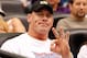 ST. PETERSBURG - OCTOBER 04: Celebrity John Cena takes in Game Four of the American League Division Series between of the Tampa Bay Rays and the Texas Rangers at Tropicana Field on October 4, 2011 in St. Petersburg, Florida. (Photo by J. Meric/Getty Images)