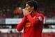 LIVERPOOL, ENGLAND - APRIL 07: Luis Suarez of Liverpool reacts during the Barclays Premier League match between Liverpool and West Ham United at Anfield on April 7, 2013 in Liverpool, England. (Photo by Alex Livesey/Getty Images)