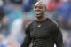 JACKSONVILLE, FL - FEBRUARY 06: Wide receiver Terrell Owens #81 of the Philadelphia Eagles warms up on the field before the start of Superbowl XXXIX against the New England Patriots at Alltel Stadium on February 6, 2005 in Jacksonville, Florida. (Photo by Andy Lyons/Getty Images)