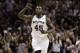SAN ANTONIO, TX - APRIL 20: Forward DeJuan Blair #45 of the San Antonio Spurs reacts against the Memphis Grizzlies in Game Two of the Western Conference Quarterfinals in the 2011 NBA Playoffs on April 20, 2011 at AT&T Center in San Antonio, Texas. NOTE TO USER: User expressly acknowledges and agrees that, by downloading and or using this photograph, User is consenting to the terms and conditions of the Getty Images License Agreement. (Photo by Ronald Martinez/Getty Images)