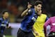 MILAN, ITALY - FEBRUARY 10: Andrea Ranocchia #23 of FC Inter Milan celebrates after scoring his team's second goal during the Serie A match between FC Internazionale Milano and AC Chievo Verona at San Siro Stadium on February 10, 2013 in Milan, Italy. (Photo by Claudio Villa/Getty Images)