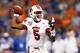 NEW ORLEANS, LA - JANUARY 02: Teddy Bridgewater #5 of the Louisville Cardinals looks to pass against the Florida Gators during the Allstate Sugar Bowl at Mercedes-Benz Superdome on January 2, 2013 in New Orleans, Louisiana. (Photo by Chris Graythen/Getty Images)