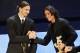 MILAN, ITALY - JANUARY 23: Zlatan Ibrahimovic and Edinson Cavani attend the Gran Gala del calcio Aic 2011 awards ceremony at Teatro dal Verme on January 23, 2012 in Milan, Italy. (Photo by Vittorio Zunino Celotto/Getty Images)