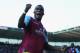 STOKE ON TRENT, ENGLAND - APRIL 06: Christian Benteke of Aston Villa celebrates scoring his team's third goal to make the score 1-3 during the Barclays Premier League match between Stoke City and Aston Villa at the Britannia Stadium on April 6, 2013 in Stoke on Trent, England. (Photo by Chris Brunskill/Getty Images)