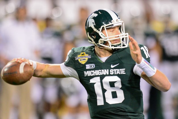 Connor Cook Works out with Quarterbacks Guru George Whitfield in California
