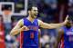 WASHINGTON, DC - FEBRUARY 27: Jose Calderon #8 of the Detroit Pistons reacts a to play during the second half of the Pistons 96-95 win over the Washington Wizards at Verizon Center on February 27, 2013 in Washington, DC. NOTE TO USER: User expressly acknowledges and agrees that, by downloading and or using this photograph, User is consenting to the terms and conditions of the Getty Images License Agreement. (Photo by Rob Carr/Getty Images)