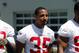 May 22, 2013; Santa Clara, CA, USA; San Francisco 49ers safety Eric Reid (35) heads towards the locker room during organized team activities at the 49ers training complex. Mandatory Credit: Kelley L Cox-USA TODAY Sports