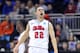 Mar 24, 2013; Kansas City, MO, USA; Mississippi Rebles guard Marshall Henderson (22) reacts after a foul call in the second half against the La Salle Explorers during the third round of the NCAA basketball tournament at the Sprint Center. La Salle defeated Mississippi 76-74. Mandatory Credit: Peter G. Aiken-USA TODAY Sports