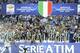TURIN, ITALY - MAY 11: Juventus FC players celebrate with the Serie A trophy after the Serie A match between Juventus and Cagliari Calcio at Juventus Arena on May 11, 2013 in Turin, Italy. (Photo by Claudio Villa/Getty Images)