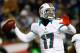 FOXBORO, MA - DECEMBER 30: Ryan Tannehill #17 of the Miami Dolphins throws a pass against the New England Patriots during the game at Gillette Stadium on December 30, 2012 in Foxboro, Massachusetts. (Photo by Jared Wickerham/Getty Images)