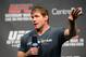 Mar 15, 2013; Montreal, Quebec, Canada;former UFC fighter Matt Hughes speaks to the fans during the weight-in for UFC 158 at the Bell Centre. Mandatory Credit: Eric Bolte-USA TODAY Sports