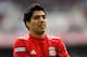 LONDON, ENGLAND - APRIL 14: Luis Suarez of Liverpool looks on during the FA Cup with Budweiser Semi Final match between Liverpool and Everton at Wembley Stadium on April 14, 2012 in London, England. (Photo by Scott Heavey/Getty Images)