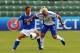 HALMSTAD, SWEDEN - JULY 10: Daniela Stracchi (L) of Italy battles for the ball with Annika Kukkonen (R) of Finland during the UEFA Women's Euro 2013 group A match at Orjans Vall on July 10, 2013 in Halmstad, Sweden. (Photo by Martin Rose/Getty Images)