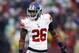 Jan 22, 2012; San Francisco, CA, USA; New York Giants free safety Antrel Rolle (26) during the 2011 NFC Championship game against the San Francisco 49ers at Candlestick Park. The Giants won 20-17 in overtime. Mandatory Credit: Jason O. Watson-USA TODAY Sports