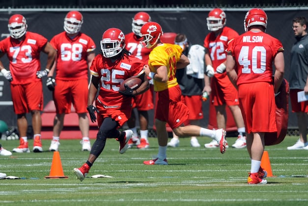 Jamaal Charled, Chiefs Working out in Florida