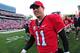 ATHENS, GA - NOVEMBER 17: Aaron Murray #11 of the Georgia Bulldogs celebrates after the game against the Georgia Southern Eagles at Sanford Stadium on November 17, 2012 in Athens, Georgia. (Photo by Scott Cunningham/Getty Images)