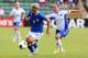HALMSTAD, SWEDEN - JULY 10: Melania Gabbiadini (L) of Italy battles for the ball with Susanna Lehtinen (R) of Finland during the UEFA Women's Euro 2013 group A match at Orjans Vall on July 10, 2013 in Halmstad, Sweden. (Photo by Martin Rose/Getty Images)