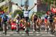 LYON, FRANCE - JULY 13: Matteo Trentin of Italy and Omega Pharma-Quickstep celebrates winning stage fourteen of the 2013 Tour de France, a 191KM road stage from Saint-Pourcain-sur-Sioule to Lyon, on July 13, 2013 in Lyon, France. (Photo by Bryn Lennon/Getty Images)