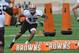 May 10, 2013; Berea, OH, USA; Cleveland Browns linebacker Ausar Walcott during rookie minicamp at the Cleveland Browns Training Facility. Mandatory Credit: David Richard-USA TODAY Sports