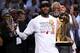 MIAMI, FL - JUNE 20: LeBron James #6 of the Miami Heat celebrates after defeating the San Antonio Spurs 95-88 to win Game Seven of the 2013 NBA Finals at AmericanAirlines Arena on June 20, 2013 in Miami, Florida. NOTE TO USER: User expressly acknowledges and agrees that, by downloading and or using this photograph, User is consenting to the terms and conditions of the Getty Images License Agreement. (Photo by Mike Ehrmann/Getty Images)