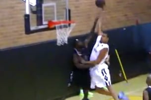 JaVale McGee Dunks All over Poor Guy at Drew League (VIDEO)