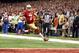 Feb 3, 2013; New Orleans, LA, USA; San Francisco 49ers quarterback Colin Kaepernick (7) scores a touchdown against the Baltimore Ravens in the fourth quarter in Super Bowl XLVII at the Mercedes-Benz Superdome. Mandatory Credit: Mark J. Rebilas-USA TODAY Sports