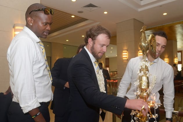 South Africa Arrive in Sri Lanka