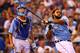 KANSAS CITY, MO - JULY 09: American League All-Star Prince Fielder #28 of the Detroit Tigers at bat in the second round during the State Farm Home Run Derby at Kauffman Stadium on July 9, 2012 in Kansas City, Missouri. (Photo by Dilip Vishwanat/Getty Images)