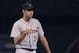 Oct 11, 2012; Oakland, CA, USA; Detroit Tigers starting pitcher Justin Verlander (35) pumps his fist as he returns to the dugout after the eighth inning of game five of the 2012 ALDS against the Oakland Athletics at O.co Coliseum. Mandatory Credit: Kelley L Cox-USA TODAY Sports