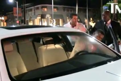 Puig Shows Up in Rolls Royce with Hot Chick